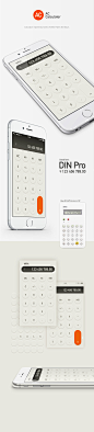 Calculator : Calculator inspired by works of Dieter Rams for Braun.