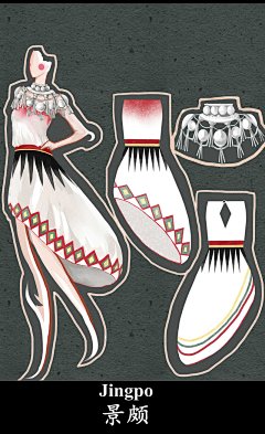 mochy  的插画 不一（民族服饰）