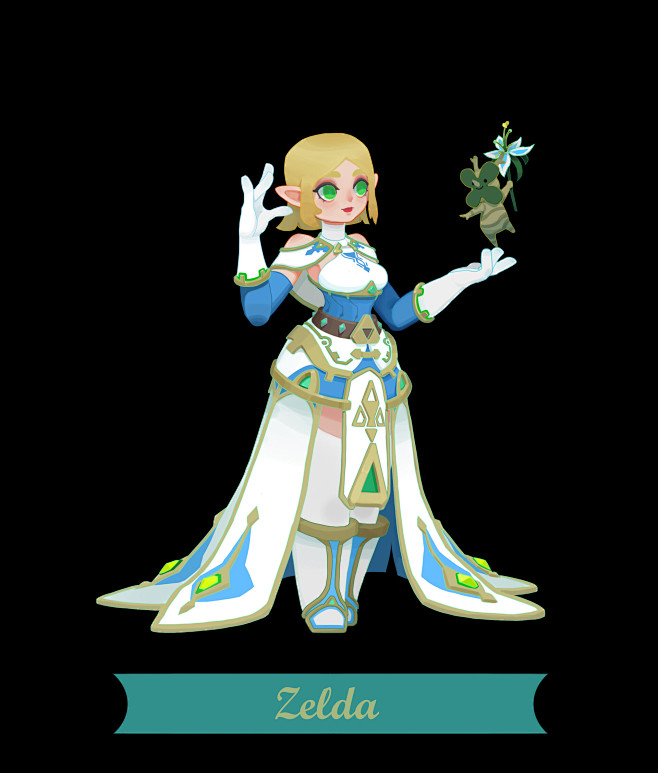 quietprincesszeldaqingxu同人设计塞尔达静谧公主套装