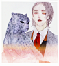 一对小情人儿--君翎-__涂鸦王国插画