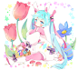 Easter Miku / 月夜