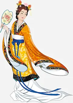 手绘中国古代美女高清素材 设计图片 免费下载 页面网页 平面电商 创意素材 png素材