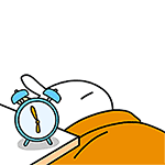 兔斯基 表情包 闹钟