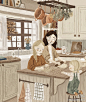 插画分享jessmasonillustration #插画艺术# #斑马斑马每日一画# #插画师斑马斑马#  O绿洲 ​​​​