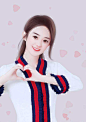 漫画版的赵丽颖清新的小仙女