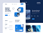 Mbuhyo - Digital Worker Service Landing Page chart landing design landing page web pattern blue uidesign modern website design webdesign website landingpage landing ux uiux ui