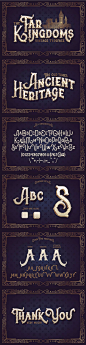 神秘复古个性风格字体 Old typeface "The Far Kingdoms"  