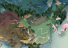 朕创业未半而中道暴富采集到卡通游戏背景