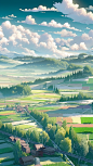 D118_Wheat_fields_Miyazaki_Hayao_spring_green_dreamy_axis_shift_9936fac2-7e72-48b3-95c2-0da41f456e90