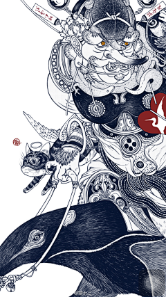 红王爷采集到插画-中国风