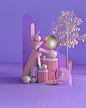 C4D 建模 OC渲染_伊梦RYO_三维/C4D图片-致设计