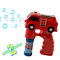 Amazon.com: Kidsthrill Fire Truck Bubble Shooter Gun With Sirens And Music – 2 Bubble Solution Included: Toys & Games