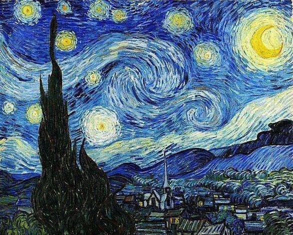 梵高10大名画，《星月夜》居榜首，你最喜...