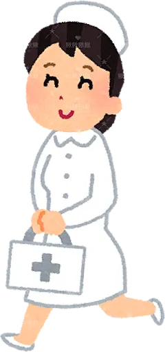 医生和护士携带药箱前往出诊途中houmon_shinryou_nurse2