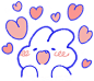 lovely mongmong 1 – LINE Stickers | LINE STORE : cute rabbit, lovely mongmong's