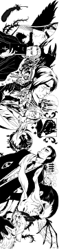 #黑白王子##Mafia Paro# 画了一天终于填上这个巨坑…手要断了！随意的做了一些无聊的设定比如神父杀手卡德加渡鸦教皇麦迪文老教父耐萨里奥什么的…等等我最初不是就想画个黑白Mafia吗？！第一张图很长点全图吧结果全图我画得最满意的……居然是猫…（猫可能是奈法，一个猜想