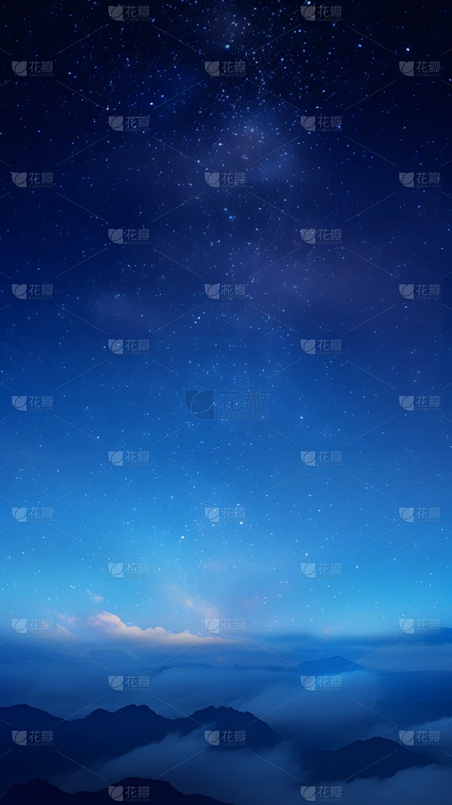 通用夜晚夜空星空壁纸背景图片素材-花瓣网