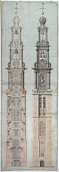 Its 85 metres make the Westertoren (West Tower) the tallest tower in Amsterdam. The first stone was laid on 22 March 1622. The Westertoren was finished in 1638, some seven years after the completion of the Westerkerk (West Church). In 1859 Willem Springer