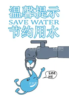 节约用水创意插画  - 源文件下载【酷图网】节约用水插画,插画,环保用水,创意插画,珍惜水源,