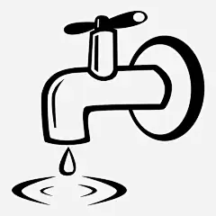 水龙头滴水倒水免抠素材_88ICON https://88icon.com 水龙头 滴水 倒水 波纹 水槽 龙头 水