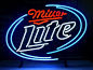 Fashion Neon New Miller Lite Real Glass Tube Neon Signs Handcrafted Bulbs Beerbar Shop Display Neon Sign19x15!!!Best Offer!