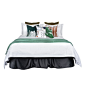 梵廊朵样板房家居软装床上用品10件套床品儿童男孩橘绿现代新款-淘宝网