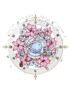 日晷插画设计｜早上好_1_河生的插画_来自小红书网页版