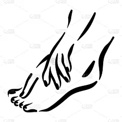 女人,计算机图标,动物足,脚印,健康保健,模板,自然美,品牌名称,踝,修脚