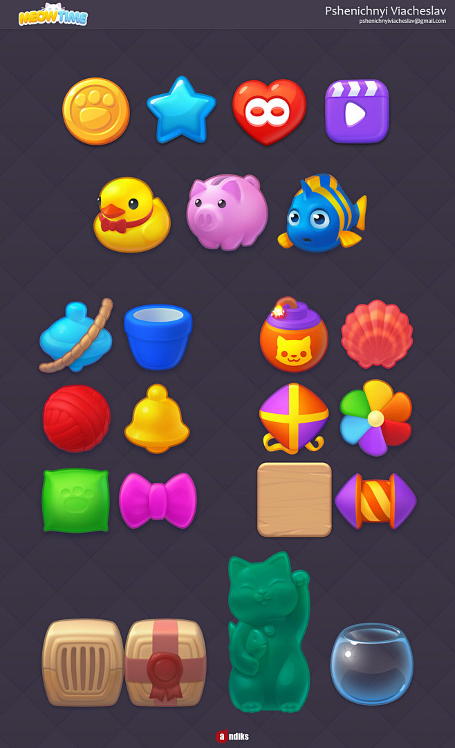 Icons for mobile gam...