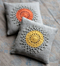 I should definitely stitch some crocheted doilies to pillows...
