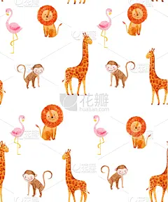 水彩画,式样,婴儿,可爱的,纺织品,野生动物,图像,绵羊,壁纸,想象