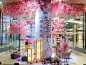 商场樱花情人节三八节美陈氛围布置