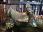 Inside Canterbury Cathedral:  The impressive tomb and knightly figure of Edward, Prince of Wales ("The Black Prince") (1330 - 1376 (46).