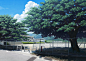 夏休みの学校