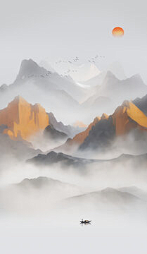 浔元采集到山水,水墨,背景