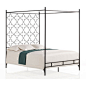 Quatrafoil Queen Canopy Bed