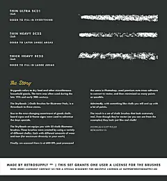 01手绘手写 粉笔字效果智能AI笔刷 AI特效平面设计素材-淘宝网