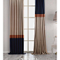 Lacivert, turuncu ve krem renkleri hiç bu kadar uyumlu olmamıştı... Desen: Bella Navy blue, orange and cream colors have never been so harmonious ... Design: Bella #Nope #Curtain #Textile #Textilien #HomeTextile #EvTekstili #Perde #Tasarım #Dekorasyon #Ak