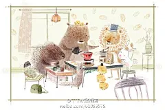 喜欢手冲咖啡的举爪! 一边喝着咖啡一边画的 心情好~~~@小新插画 ​​​​