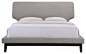 Modway MOD-5237-BLK-GRY Bethany Queen Bed Frame In Black Gray midcentury-platform-beds