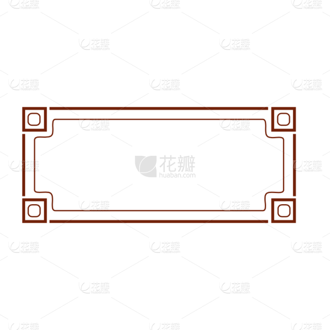 扁平中国风传统边框元素5