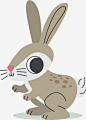 森林里的可爱小灰兔_新图网 https://ixintu.com 矢量png 兔子 小灰兔 可爱兔子 冬天 冬天兔子