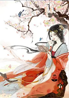 古风古韵唯美手绘女