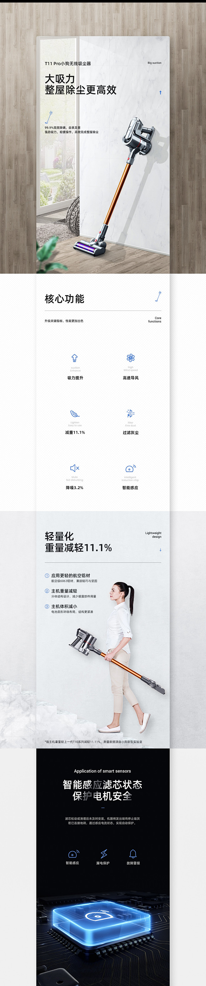 无线吸尘器详情页