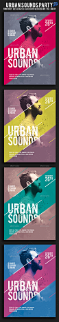 Urban Sounds Party Flyer - Clubs & Parties Events