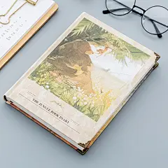 狼少年丛林插画彩页手账本笔记本日记本可爱日程计划本横线硬面厚-淘宝网