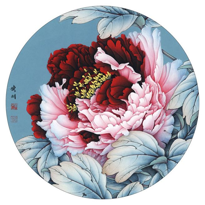 【教程】李晓明2014工笔画绘制步骤图。...