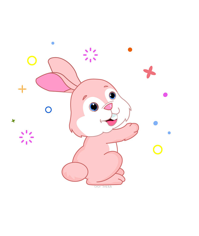 卡通兔子系列——抱抱