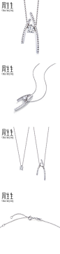 周生生18K白色黄金全爱钻Iconic 系列钻石项链89615N-tmall.com天猫