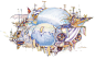 Final Fantasy IV concept art : The following is a gallery of concept art for Final Fantasy IV and its official novelization. All versions included. Much of the original concept was drawn by Yoshitaka Amano, with Kazuko Shibuya doing the artwork for the in